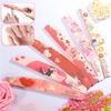Double Sided Manicure Nail File Emery Board Z^ebra Files Valentine's Day Gift