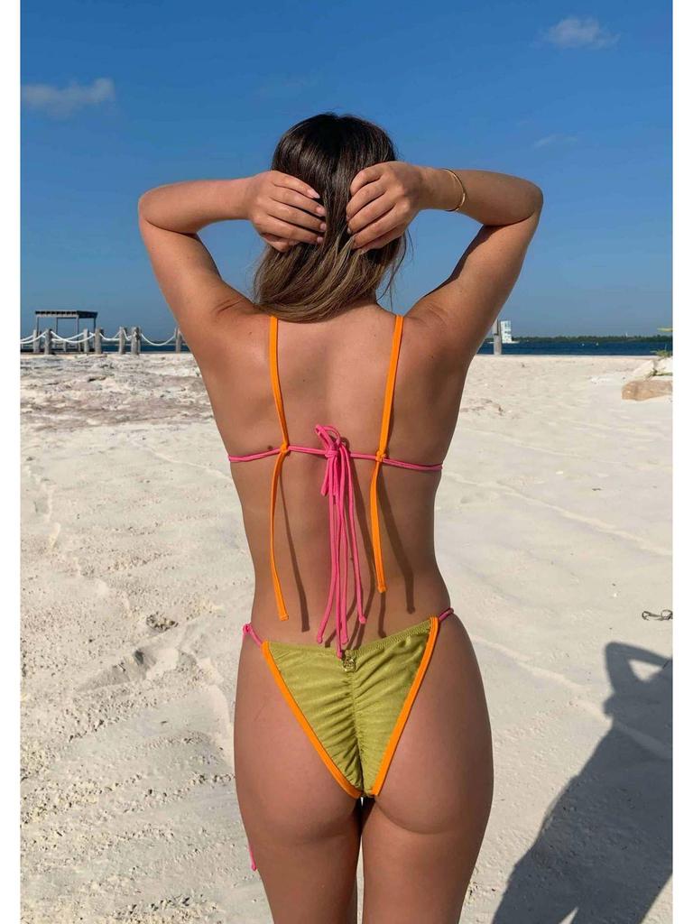 2024 Women's European & American Strapless Backless Printed Bikini - Sexy & Hot Style