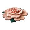 Floral Floor Mat Realistic 3D Visual Effect Flower Carpet Absorbent Floor Rug with Non-Slip