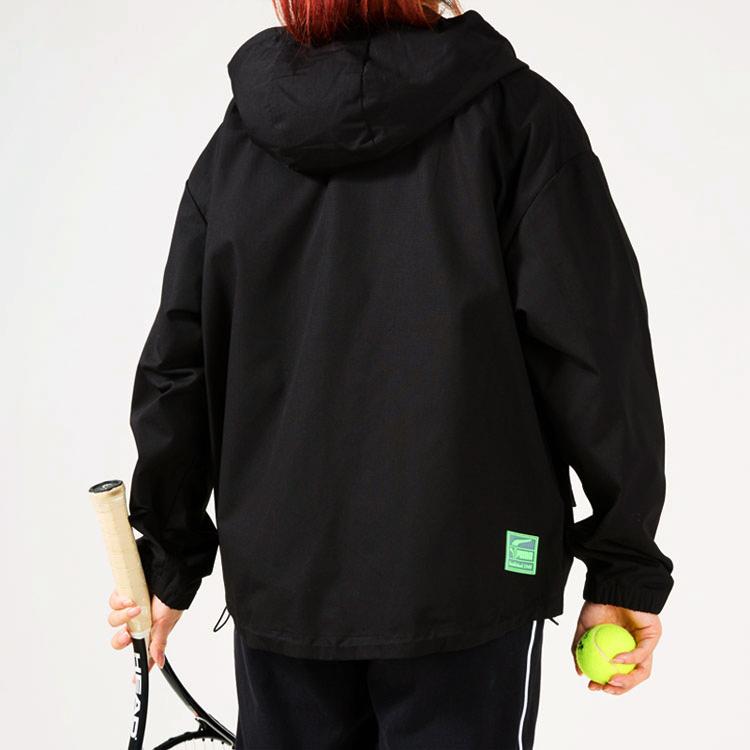 Puma Solid Color Casual Hooded Loose Long Sleeve Jacket Women Jackets Black 626620-01