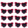 Bachelorette Party Sunglasses Bride To Be Bridesmaid Gift Wedding Bridal Shower Decor Black White Square Heart Shaped Glasses