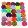 Neue, farbenfrohe 8/10/12 mm große, flache Naturharz-Cabochons (40 Stück) für Armbänder, Ohrringe und DIY-Schmuckherstellung