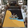 Tappeto in Velluto di Cristallo con Stampa di Calcio del Newcastle United, Comodo Assorbente d'Acqua Antiscivolo Tappeto per Pavimento Interno