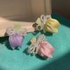Gentle Diary~ Tulip Pearl Hairpin Fairy Mori Fairy Beauty Premium Sense Niche Bangs Side Headdress Hairpin
