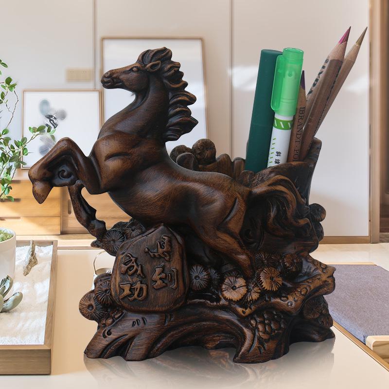 

Sandalwood Pen Holder: Office & Study Decoration, Student & Teacher s Day Gift
