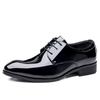Spring and Autumn Men's Oversized Formal Shoes, Wedding Shoes, Business Glossy Leather Shoes