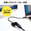 SANWA SUPPLY USB Type C To HDMI Adapter Black (4K/60Hz/PD Compatible) AD-ALCPHDPD