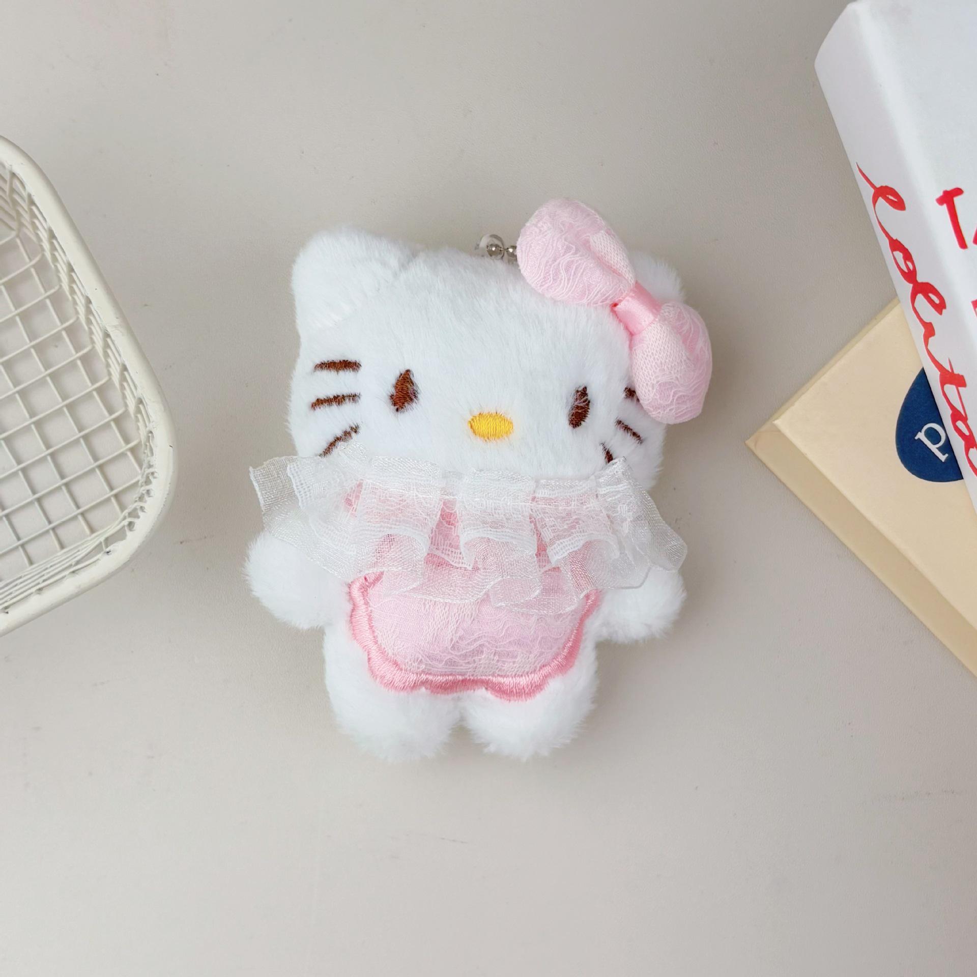 

Милое кружевное платье Котенок Плюшевый кулон Брелок для девочек Beaded Chain