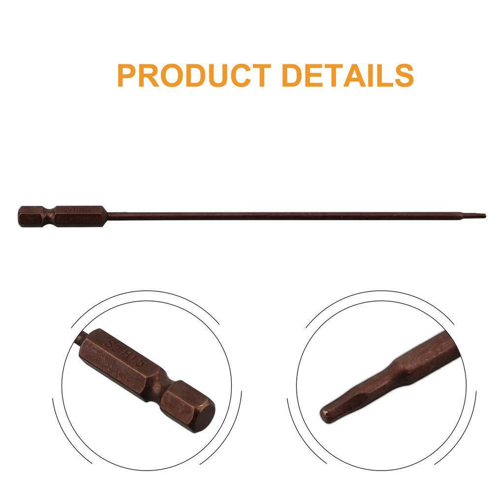 150mm 1.5-6mm Hex Head Screwdriver Bits 1/4 Hex  Magnetic Screwdriver Drill Bits Screw Driver Wrench Drill Bits Power Tool Parts