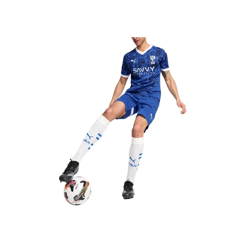 Puma Drycell Al Hilal Saudi F.C. Koszulka Domowa Replika 24/25 Męska koszulka Granatowo-Biała 778881-01