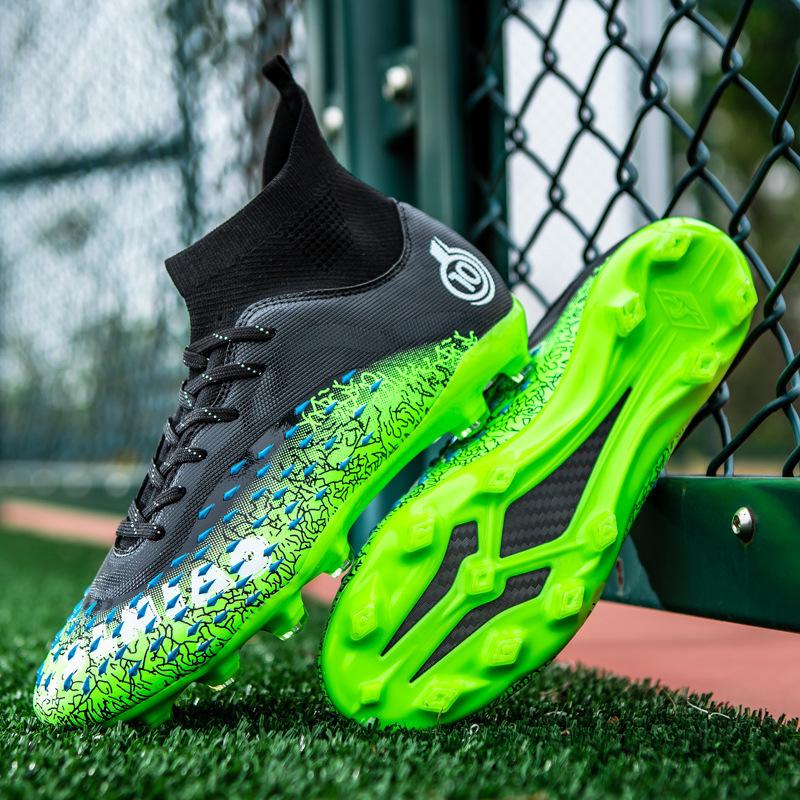 New Men's Large Size High Top Football Shoes Student TF Broken Nails Youth AG Long Nails Adult Ping Competition