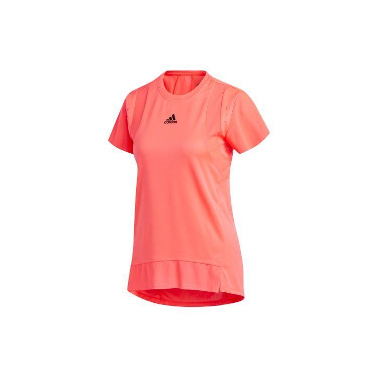 

Adidas Training HEAT.RDY Moisture-Wicking Breathable Mesh Panels Round Neck Short Sleeve Training T-Shirt Women Signal Pink GL6923 XS