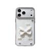 Epoxy Rhinestone Anti-Fall Phone Case for Apple iPhone 11-17, 16 Pro Max, 15, 14, 12, with Large Bow Design
