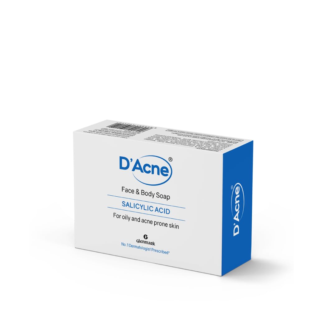 

Мыло D Acne | Контролирует избыток кожного сала | Мыло для тела и лица для кожи, склонной к акне, и жирной кожи | Уменьшает воспаление и болезненные красные прыщи | Кожа ощущается мягкой & S