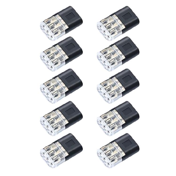 

ABS Plastic LED Wire Connectors Easy Installation Terminals Block Connectors For 18-22AWG Electrical Cables