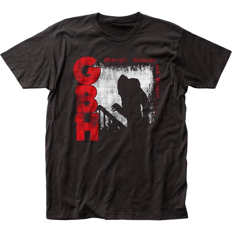 

GBH Midnight Madness Unisex T-Shirt Music Classic Charged Rock Band Tee New Black XXL