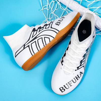 Fußballschuhe Herren High-Top Flachboden Studenten Wettkampf Trainingsschuhe Kunstrasen Ausländische Futsal Fußballschuhe