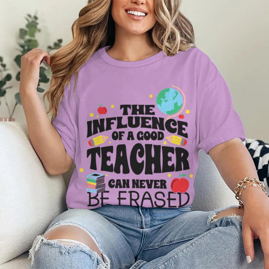 The Influence Of A Good Teacher Can Never Be Erased Tshirt Teacher Appreciation Graphic Tee Unisex Unisex Tops Back To School Gift