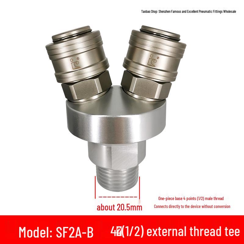 C-Type Pneumatic Quick Connector for Air Compressors and Oxygen Hoses