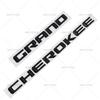 3D ABS Chrome Black Logo Grand Cherokee Emblem Letters Nameplate Car Door Badge Decal For Jeep Grand Cherokee Sticker Accessoies