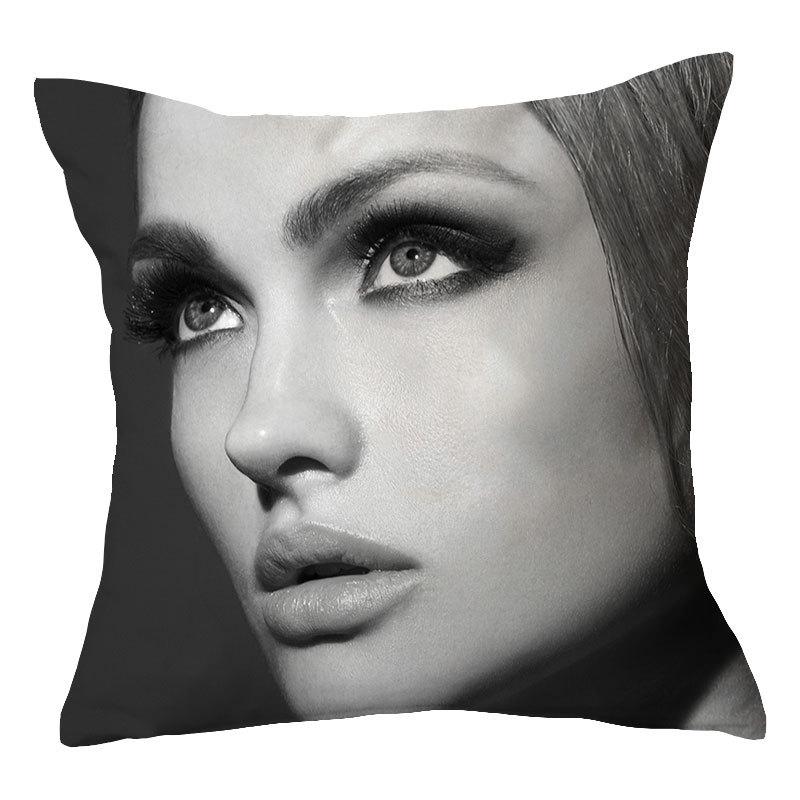 Design Beautiful Characters Series Pillowcase Pillow Car Cushion Sofa Pillow Nordic