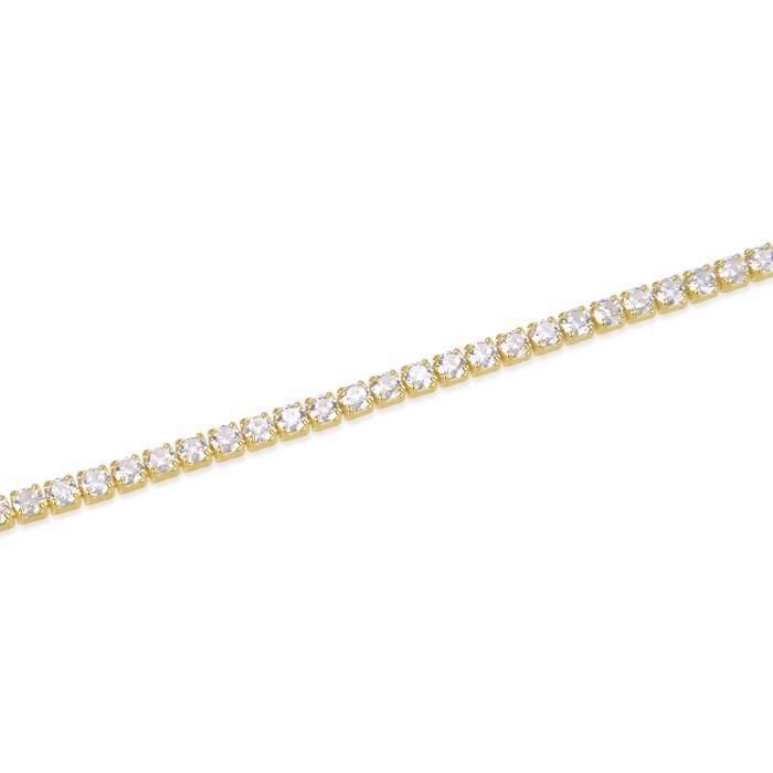 Bracelet - LUXENTER - Tahu - Argent 925 - finition or jaune 18K - Zircon cubique étincelant