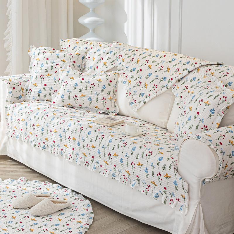 French Girl Full Butterfly Cover Cloth Towel 2025 New Four-season Universal Simple Modern Non-slip Sofa Cover