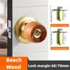 Stainless Steel round Ball Door Knobs Passage Entrance Lock Handle for Bedrooms Living Rooms Hardware Accessories