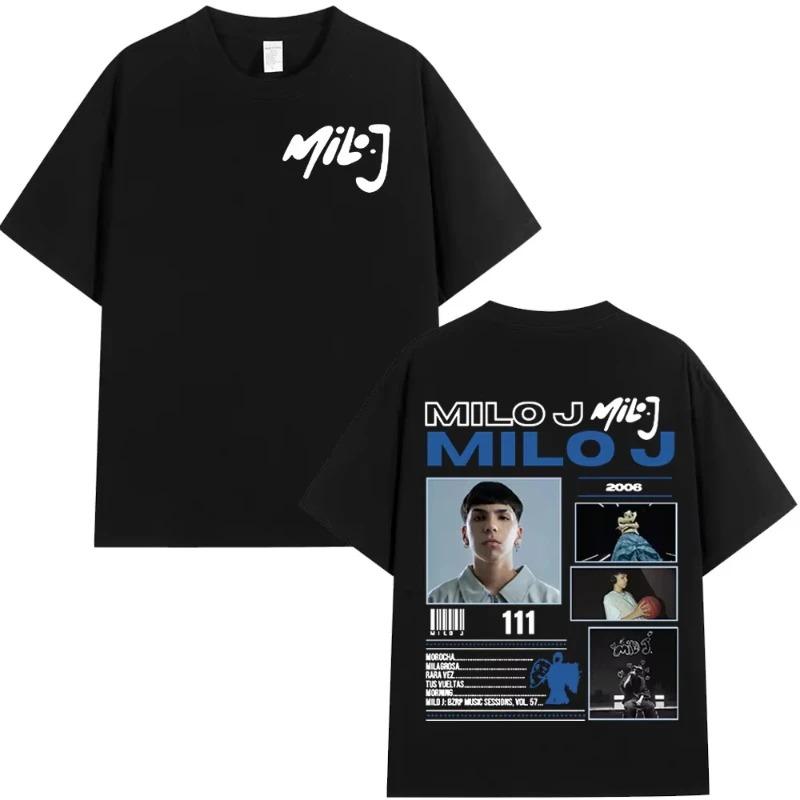 Rapper Milo J 111 166 Album TShirt Unisex Fashion Hip Hop TShirt Pure Cotton Casual Loose Short Sleeve Women And Unisex Tshirt