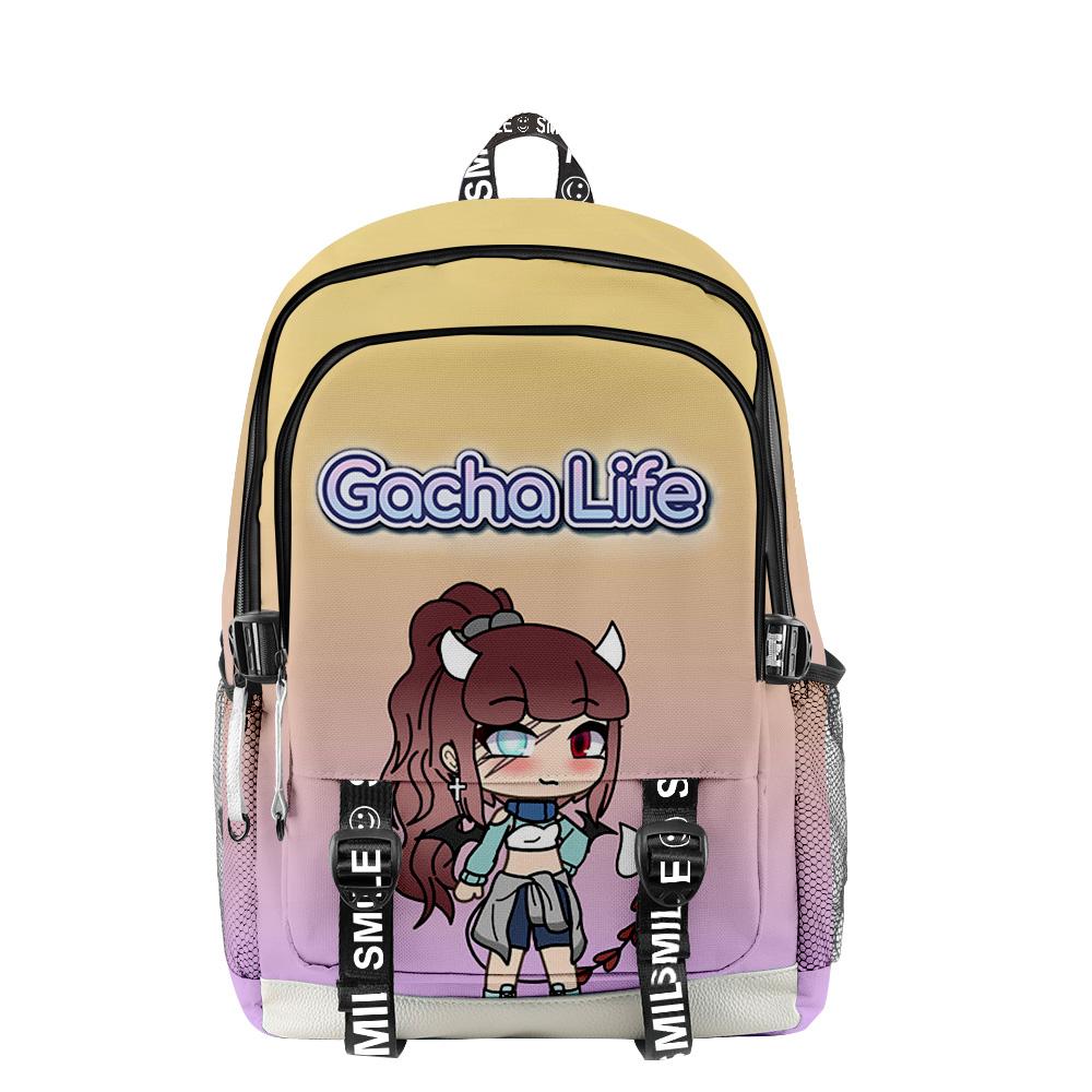 Sac à dos scolaire étudiant cool nouveauté de luxe Gacha Life impression 3D unisexe Oxford imperméable pour cahiers sacs à dos de voyage multifonctions