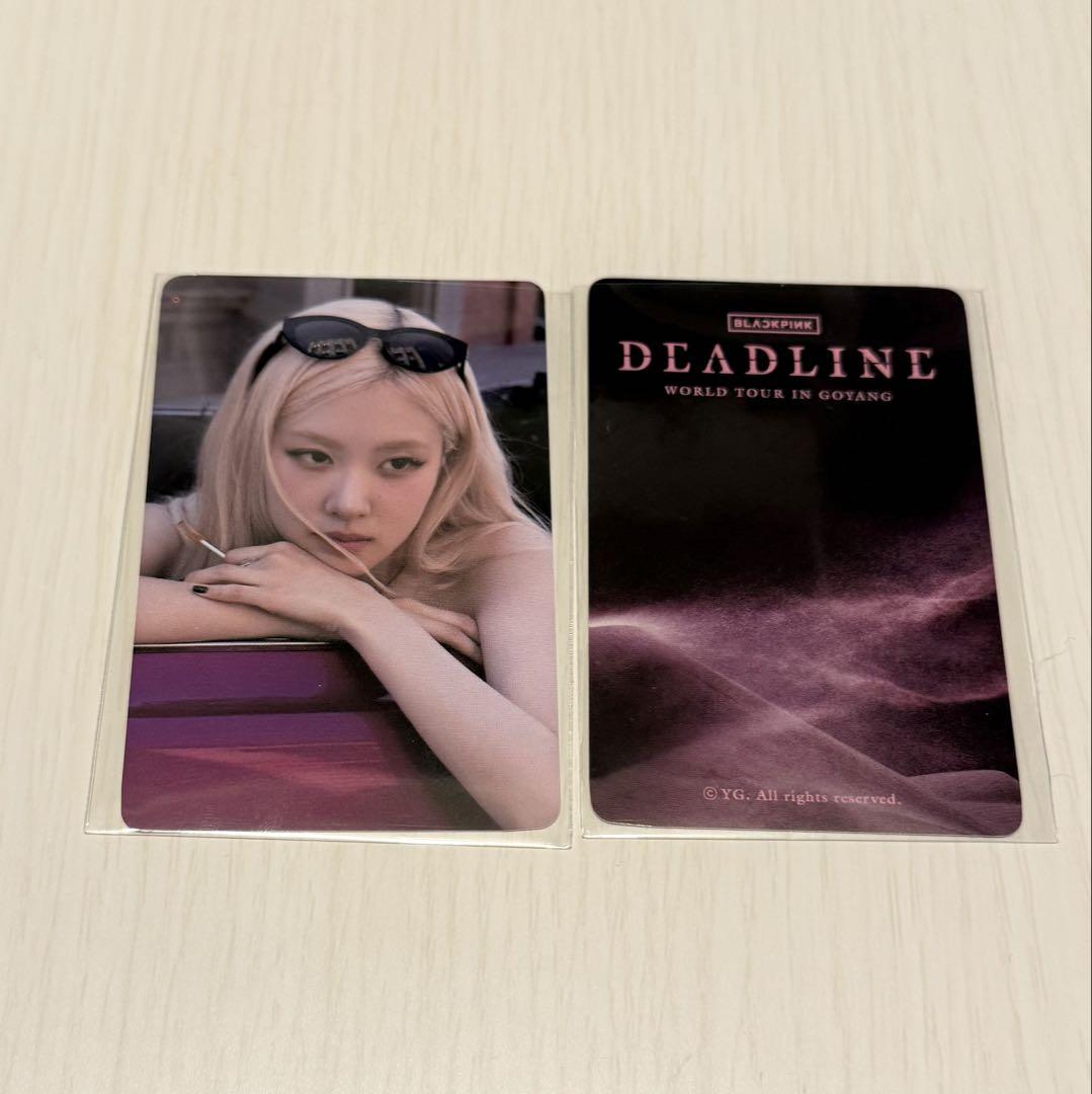 

[USED] BLACKPINK Seoul Concert DEADLINE MD Goods Bonus Trading Card ROSE