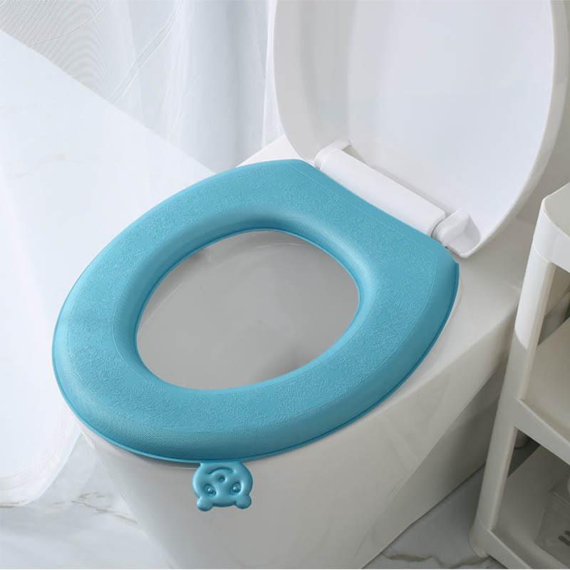 Toilet Silicone Pad Toilet Pad Four Seasons Universal Household Waterproof Toilet Seat Mat Cushion Thickened Warm Washable