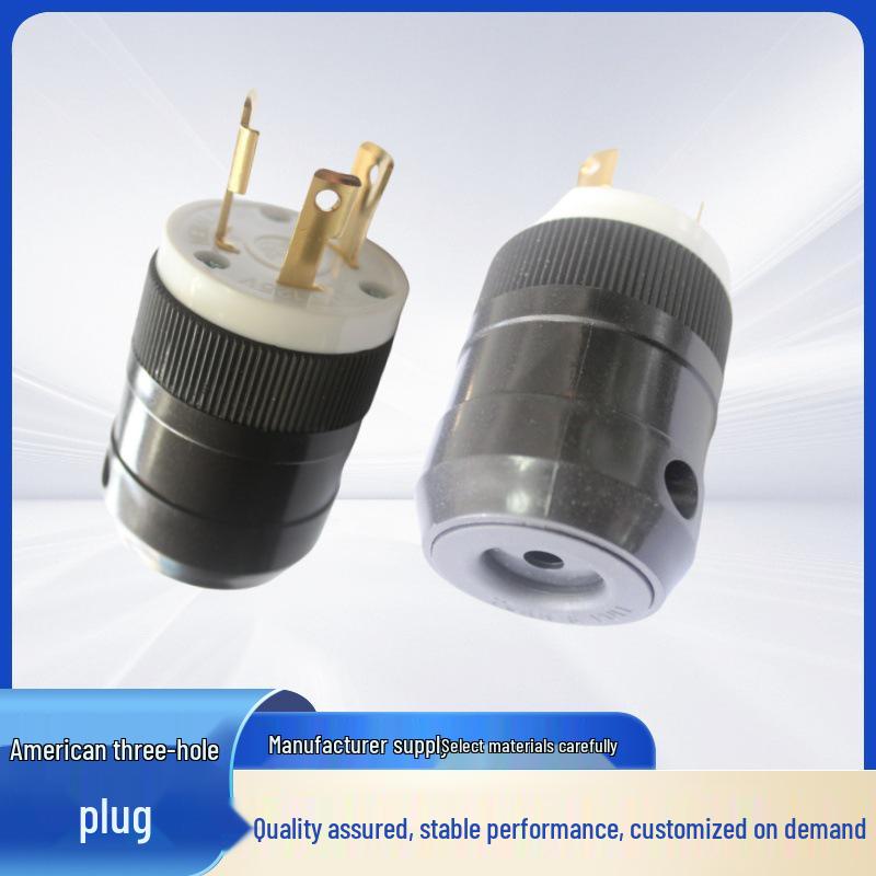 XIONGDA NEMA L5-30P 30A 125V Industrial Locking Plug with Anti-Pullout Design NEMA L5-30P