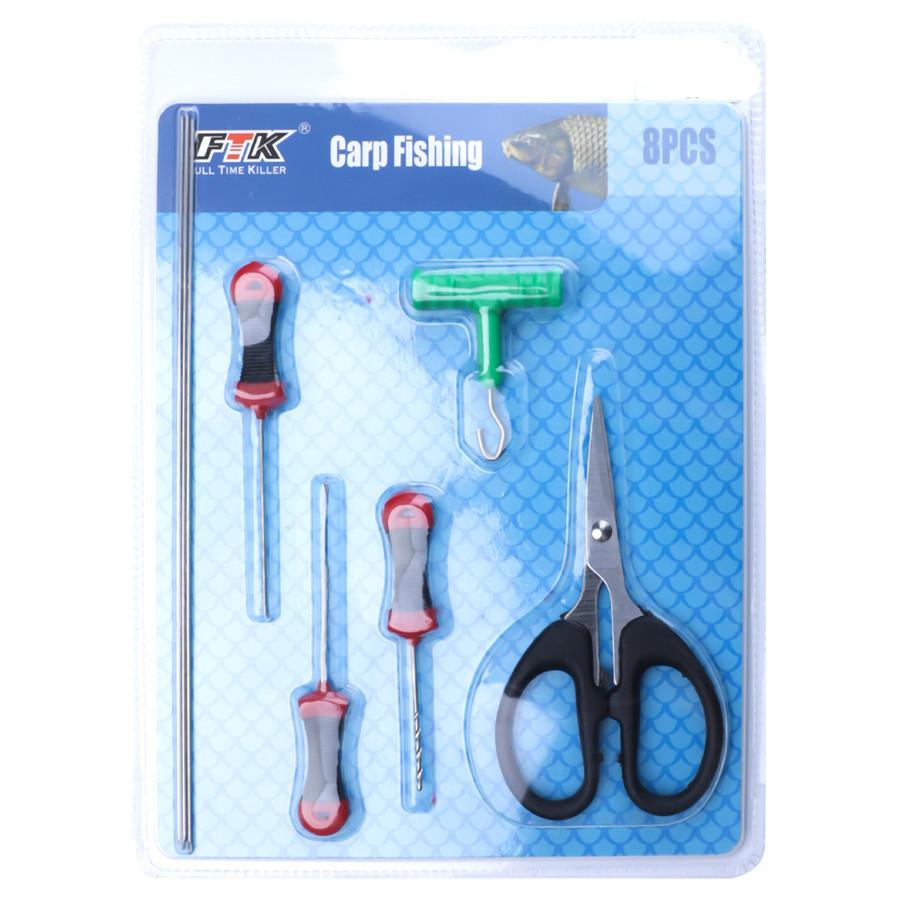 FTK Titanium Coated Stainless Steel Fishing Scissors Cutting PE Braided Line Cutting Layer Carp Fishing Tools Accessories