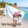 Kpop Demon Hunters Design Beach Towel Custom Text Large Towel for Beach Vacation