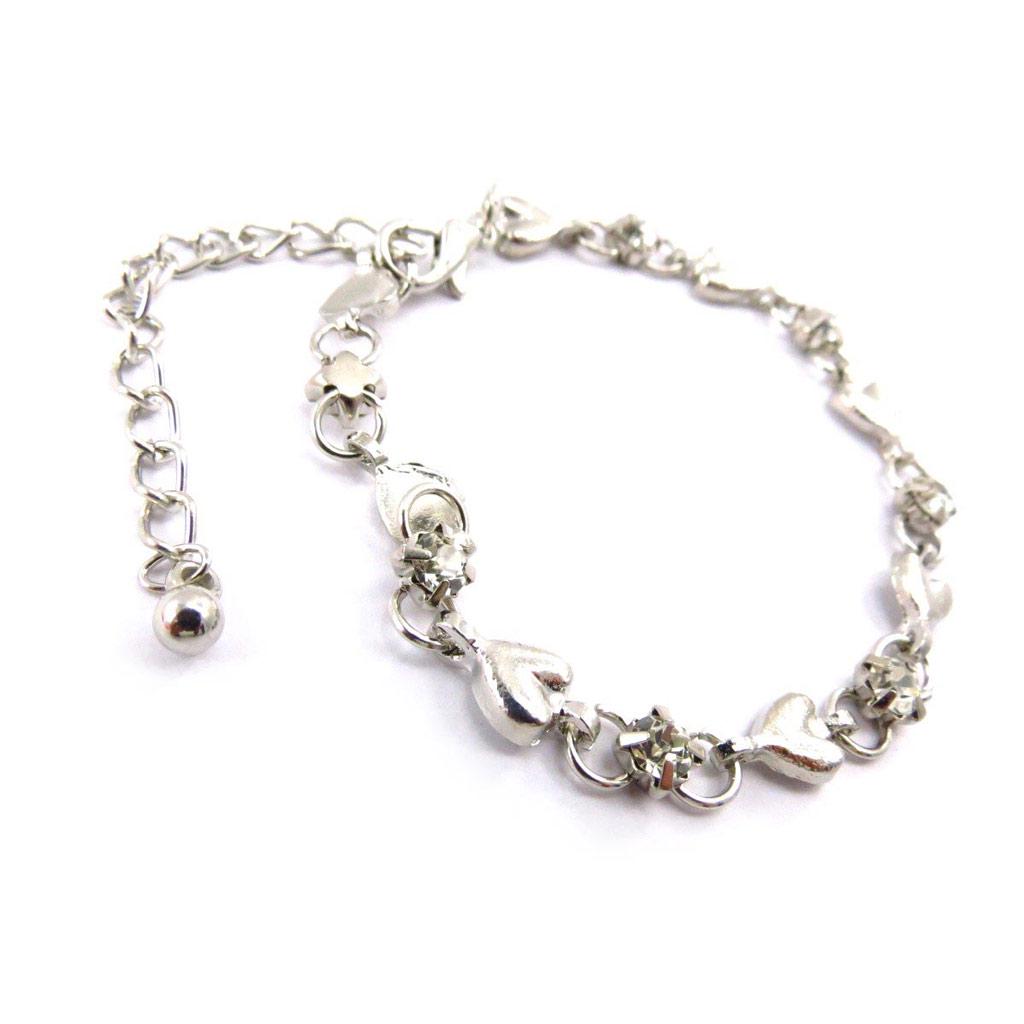 Les Trésors De Lily [J6853] - White 'Sissi' Designer Bracelet (love)