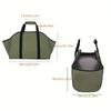 1pc Outdoor Travel Camping Firewood Log Carrying Tote Bag Multifunctional Large-capacity Home Bedroom Storage Bag
