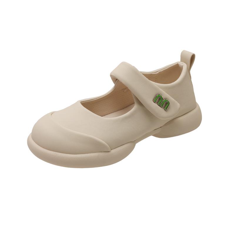 Mary Jane Shoes Women's 2025 New Summer Sandals Platform-soled Small Leather Shoes Velcro Not Tired Feet Women's Shoes Soft-soled Single Shoes