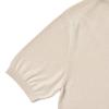 VERNO Linen Like Open Collar Knit Ivory