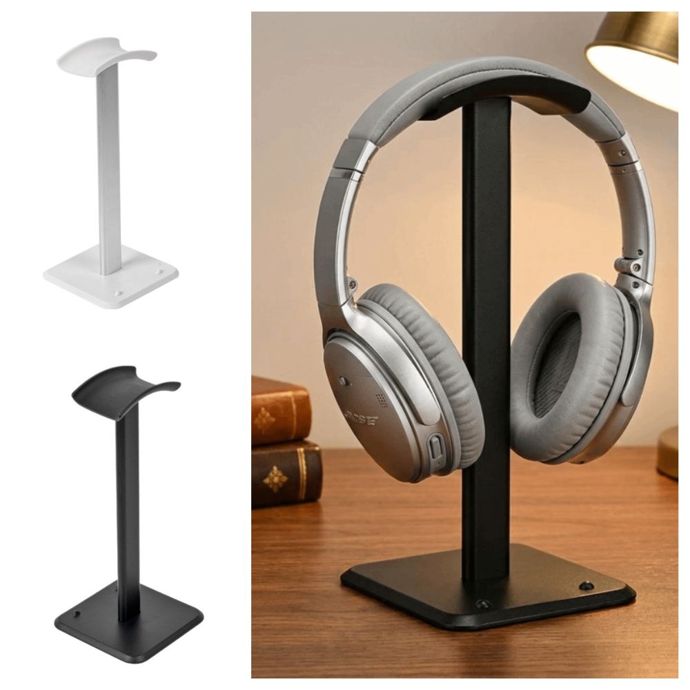 Sturdy Headset Holder Modern Headphones Stand Rack Headphone Stand  Workstation