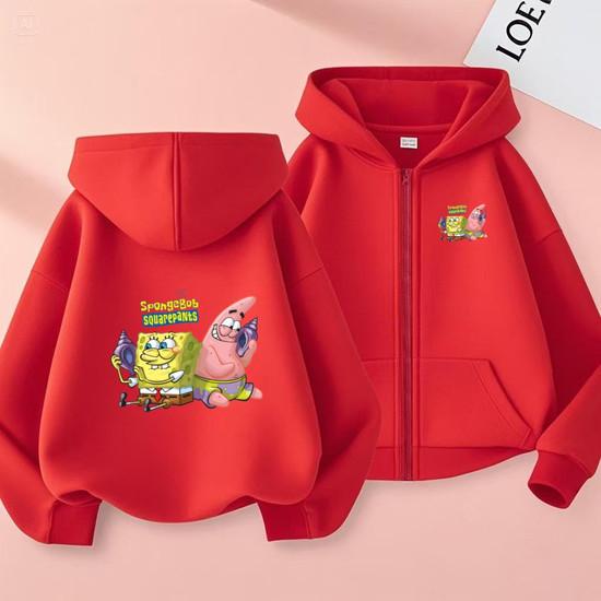 Kids Cardigan Sweatshirt Girls Boy 3-12 Years Hoodie Zipper Style Popular Anime Print Sports Casual Fashion Loose Coat Clothing
