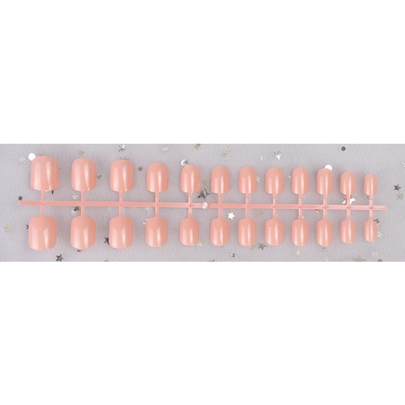 Piesă de unghie cu cap pătrat scurt, albă, fără bandă de etanșare, purtare unghie, plasture mare pentru unghii pentru copii, unghie falsă detașabilă