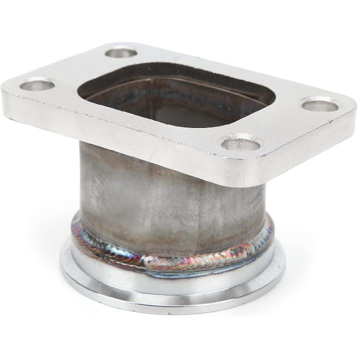 Stainless Steel T3 to 2.5in V Band Turbo Flange Adapter, 4 Bolt Conversion for Car Applications