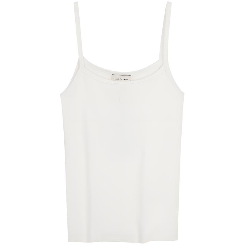 Calvin Klein Casual Embroidered Logo Sexy Slim Fit Tank Top Women tops 47G208G M