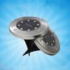 8LEDs Solar Powered Stainless Steel Lawn Lamp for Outdoor Yard