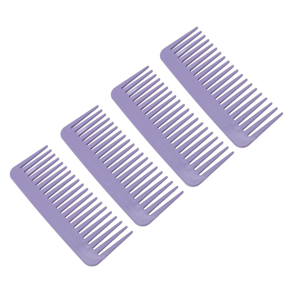 10 Stück Kamm mit breiten Zinken Weizenstroh Hohe Zähigkeit Tragbarer Haarentwirrkamm für Zuhause Reise