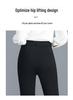 Women's High Waist Slimming Micro Flare Pants, Petite Split Cropped Style for Spring & Autumn - 2026