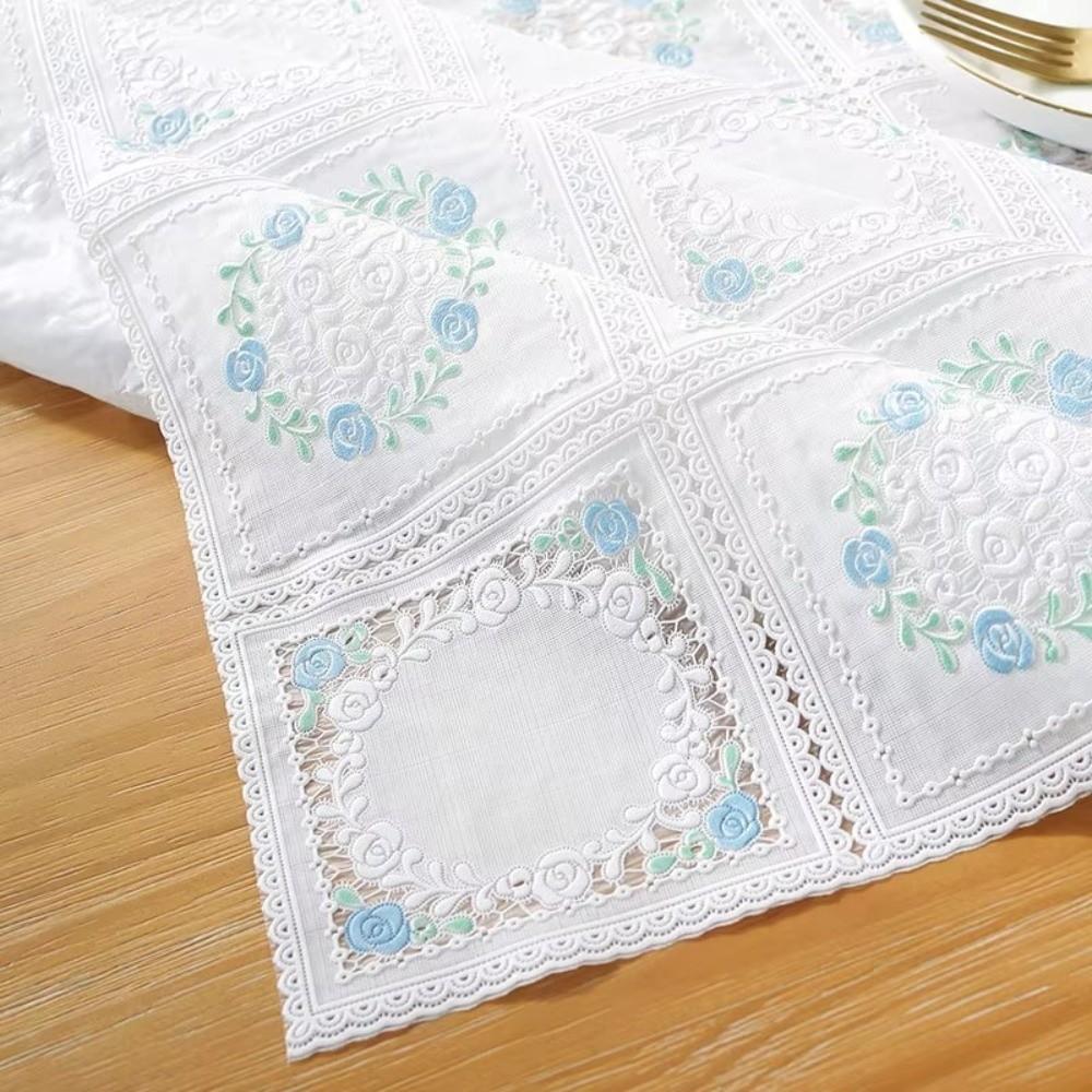 Floral Patterned Waterproof PVC Tablecloth Washable Erasable Table Cover Rectangular Stain Resistant Table Mat Dining Tables