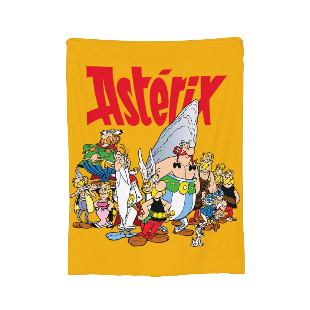 Asterixs And Obelixs Blankets Coral Fleece Plush Printed Multi-function Soft Throw Blankets for Sofa Travel Plush Thin Quilt