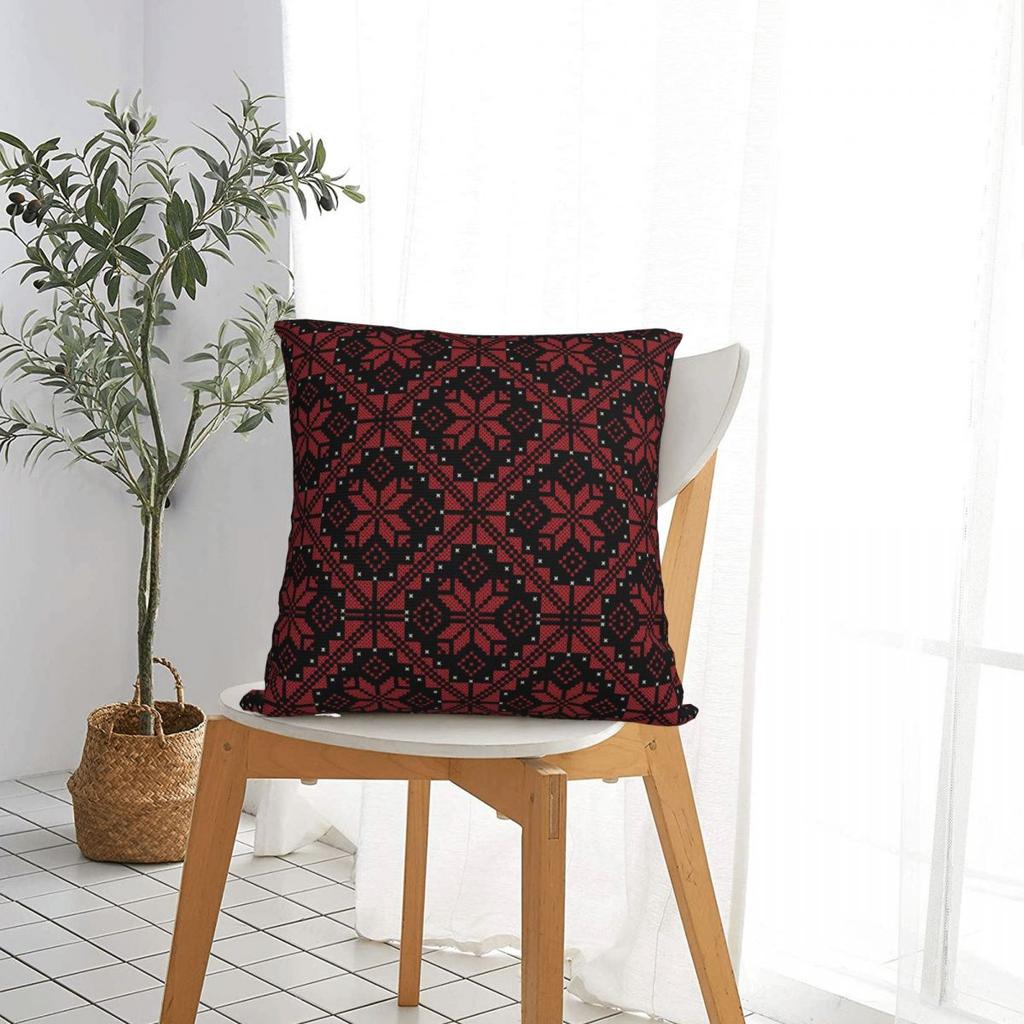 Palestinian Jordanian Tatreez Pillow Case Palestine Cushion Cover Novelty Zipper Decor Pillowcase for Home 4040cm